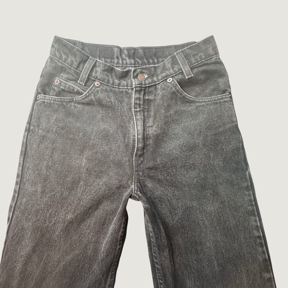 Vintage Levi's 550 Jeans Mens 28x32 (27x28) Relaxed Fit Black Orange Tab Denim